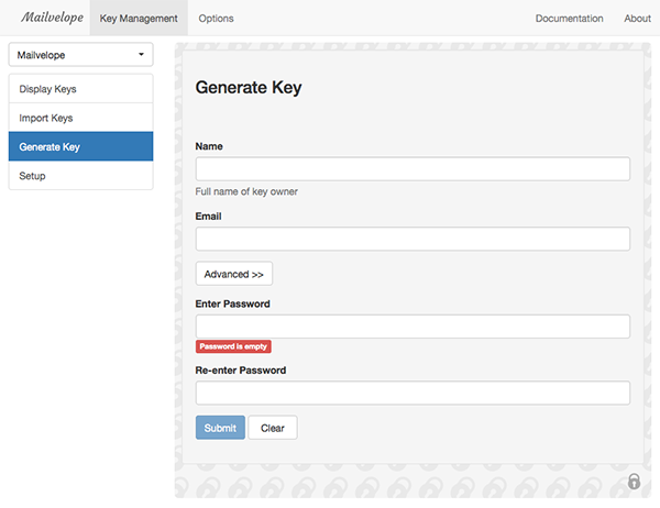 mailvelope-generate-key